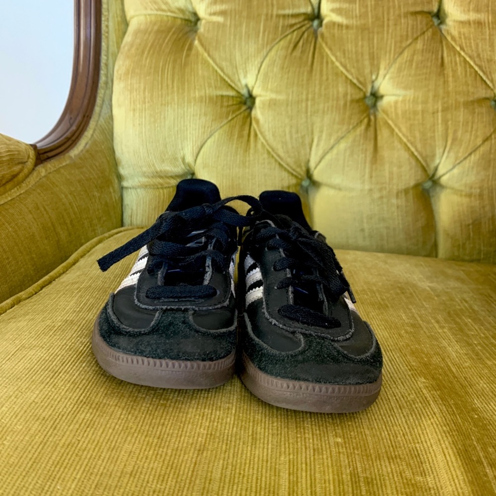 Child’s Adidas Sambas, size 11.5